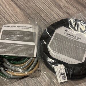 Beachbody Resistance Bands and Strength Slides - Black, Green, Yellow